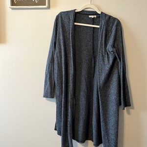 Long blue cardigan lightweight size medium